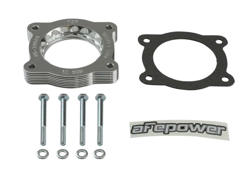 aFe — aFe 07-13 Chevrolet Silverado 1500/GMC Sierra 1500 Silver Bullet Throttle Body Spacer - Silver
Throttle Body Spacer - view 2