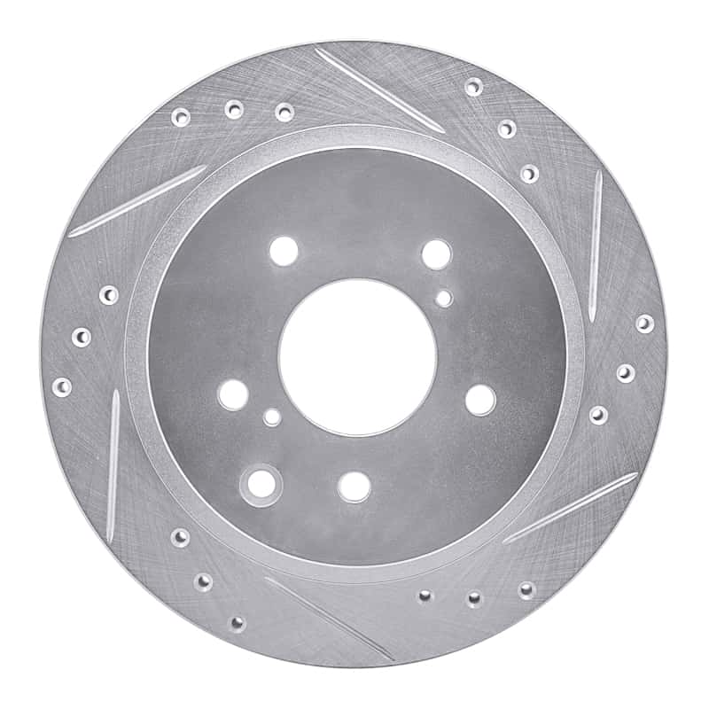 R1 Concepts — R1 89-96 Nissan 300ZX Turbo Rear Right Drilled & Slotted Silver Brake Rotor
R1 Brake Rotor Drill - view 1