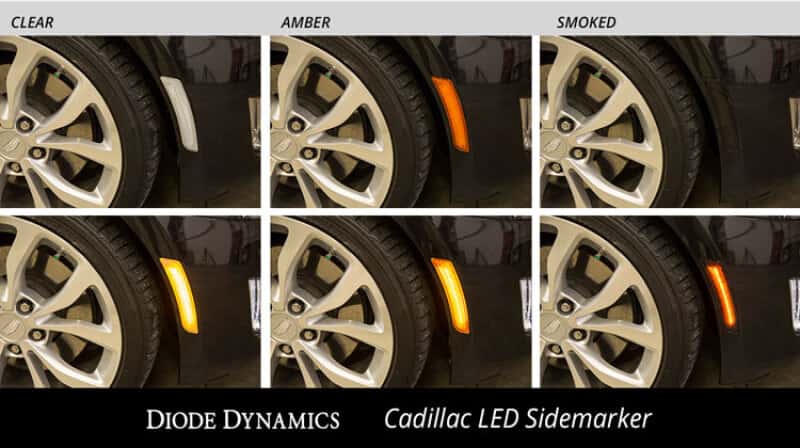 Diode Dynamics — Diode Dynamics 14-19 Cadillac ATS Cadillac ATS LED Sidemarkers (Pair) Smoked - view 9
