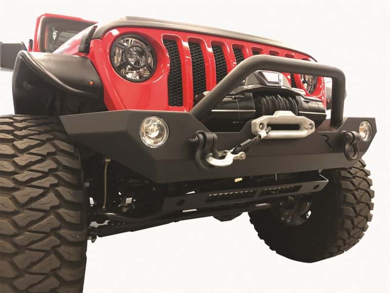 Rampage — Rampage 07-22 Jeep Wrangler JL/JK & 20-22 Gladiator JT Rock Rage Front Bumper - Black
Bumper- Front - view 2