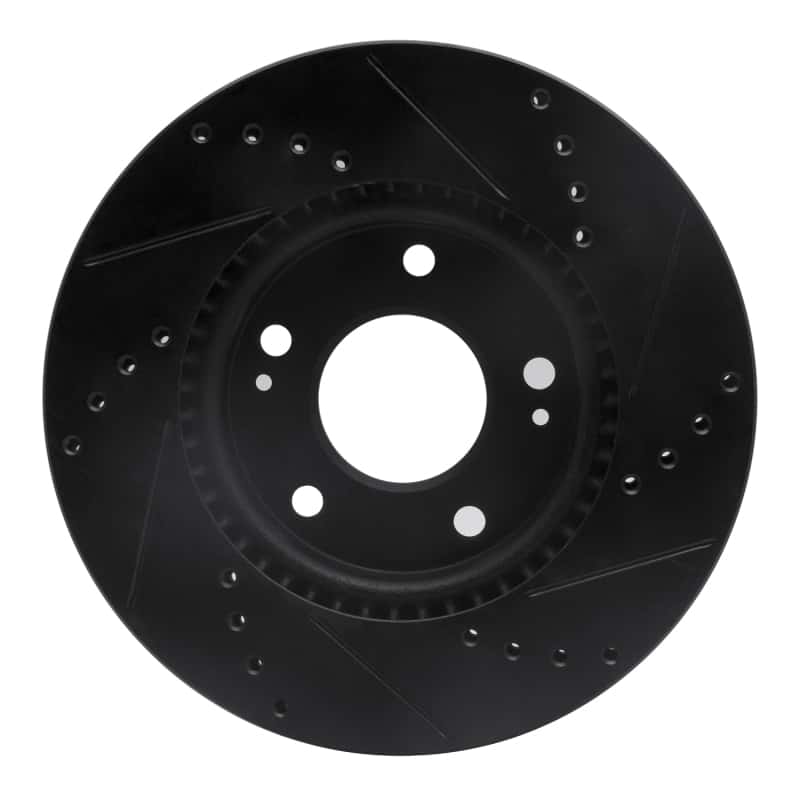 R1 Concepts — R1 17-22 Hyundai Ioniq Front Left Drilled & Slotted Black Brake Rotor
R1 Brake Rotor Drill - view 5