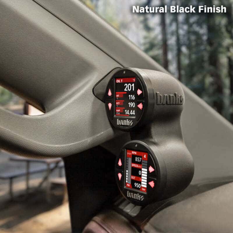 Banks Power — Banks Power 19-21 Chevy/GMC 1500 / 20-23 Chevy/GMC 2500/3500 - iDash Stealth Dual Pod Mount 52mm
iDash Stealth Pod - view 4