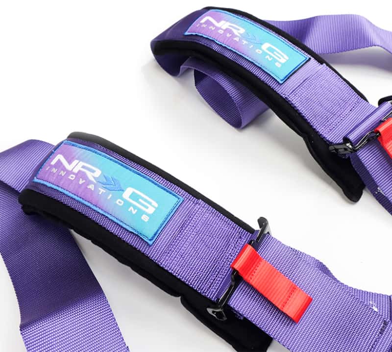 NRG — NRG SFI 16.1 5Pt 3 Inch Seat Belt Harness with Pads / Cam Lock - Purple - view 3