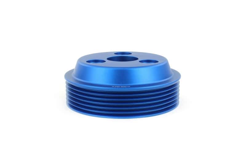 Perrin Performance — PERRIN 15-21 Subaru WRX / 18-20 Crosstrek / 14-18 FXT Lightweight Water Pump Pulley - Blue - view 2
