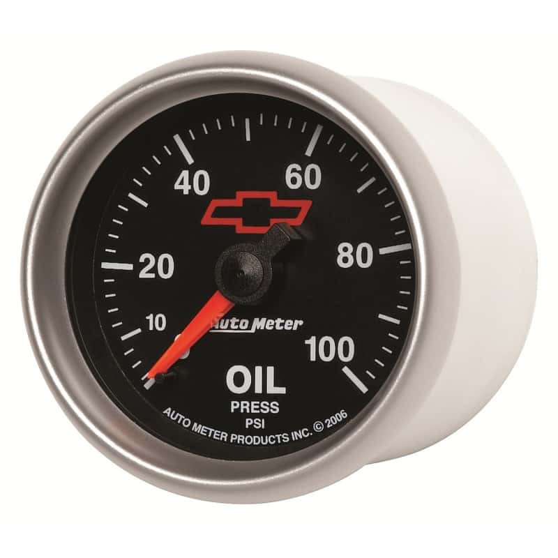 AutoMeter — Autometer Sport-Comp II GM 52mm 0-100 PSI Mechanical Oil Pressure Gauge
2-1/16" OIL PRESS, 0 - view 6