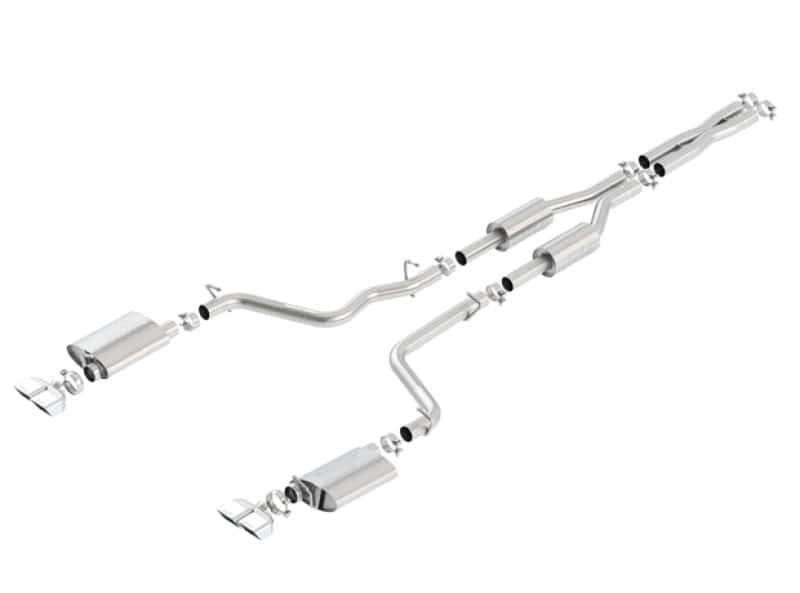 Borla — Borla 09-14 Dodge Challenger R/T 5.7L RWD 2Dr. Dual Rctgl. Angle S-Type CB Exhaust - Rear Split Exit
Cat-Back System - view 1
