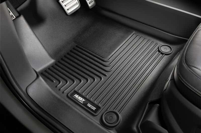 Husky Liners — Husky Liners 19-23 Chevy Silverado 1500 CC X-Act Contour Black 2nd Seat Floor Liners (Full Coverage) - view 10