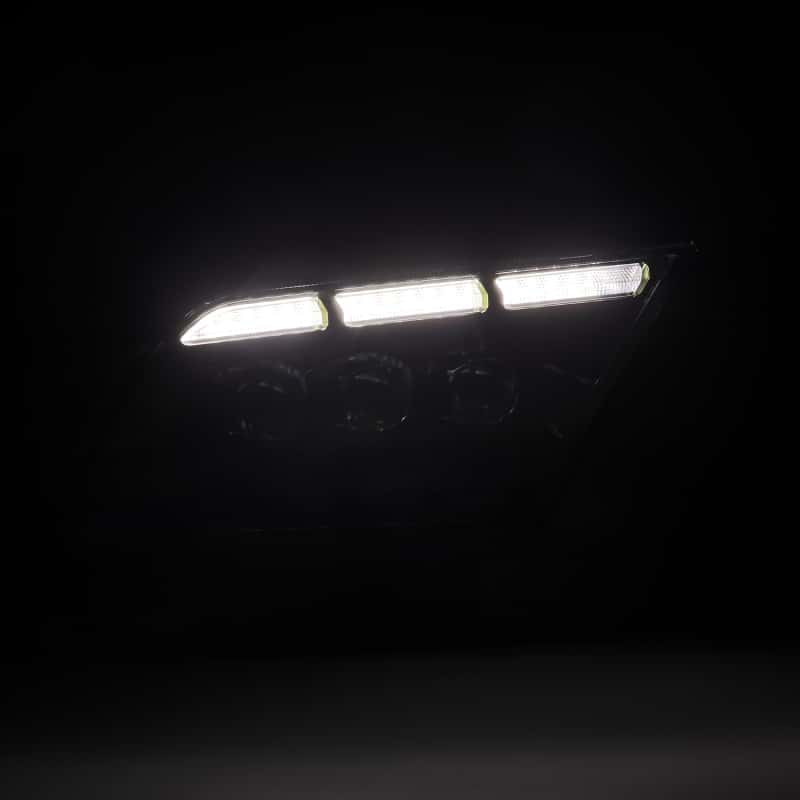 AlphaRex — AlphaRex 13-14 Ford Mustang NOVA-Series LED Projector Headlights Blk w/Activ Lght & Seq.Sig / SB DRL
Projector Headlights - view 1