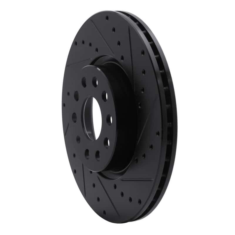 DFC — DFC 05-25 Audi TT Front Right Drilled & Slotted Black Brake Rotor - view 2