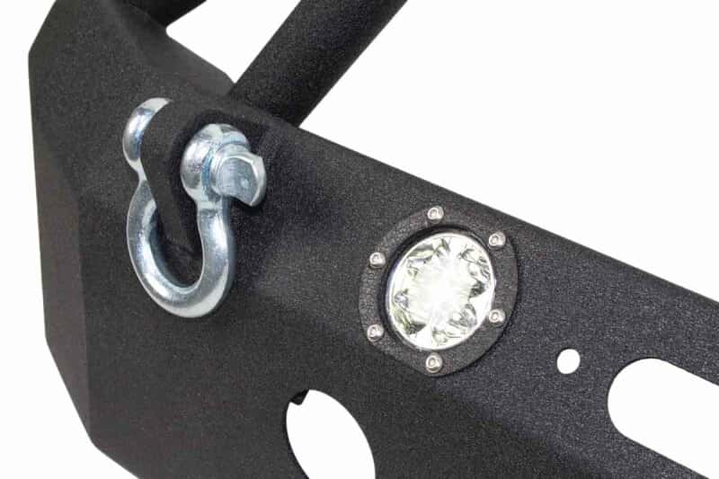 Fishbone Offroad — Fishbone Offroad 07-18 Jeep Wrangler Front Winch Bumper W/LEDs Full Width - Blk Textured Powdercoat - view 4