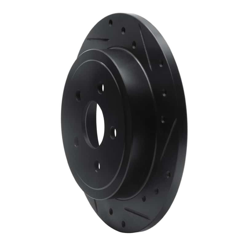 R1 Concepts — R1 88-95 Chrysler New Yorker Rear Right Drilled & Slotted Black Brake Rotor
R1 Brake Rotor Drill - view 2