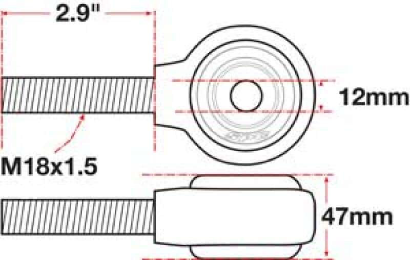 SPC Performance — SPC Performance xAxis Rod End Ball Joint
CROSSAXIS ROD END
XAXIS JOINT - view 4