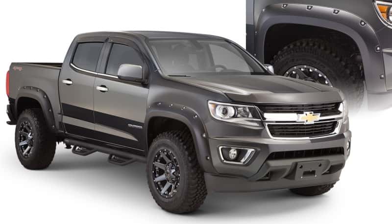 Bushwacker — Bushwacker 15-18 Chevy ado Fleetside Pocket Style Flares 4pc 74.0in Bed - Black
FF Pocket Style 4Pc - view 2