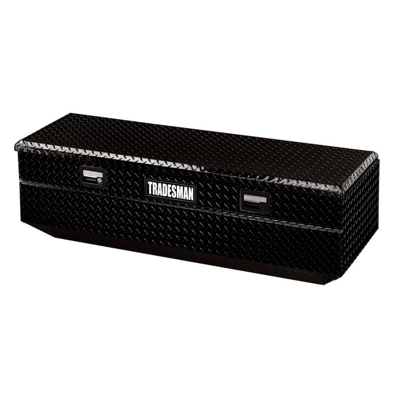 Tradesman — Tradesman Aluminum Flush Mount Truck Tool Box (48in.) - Black - view 1