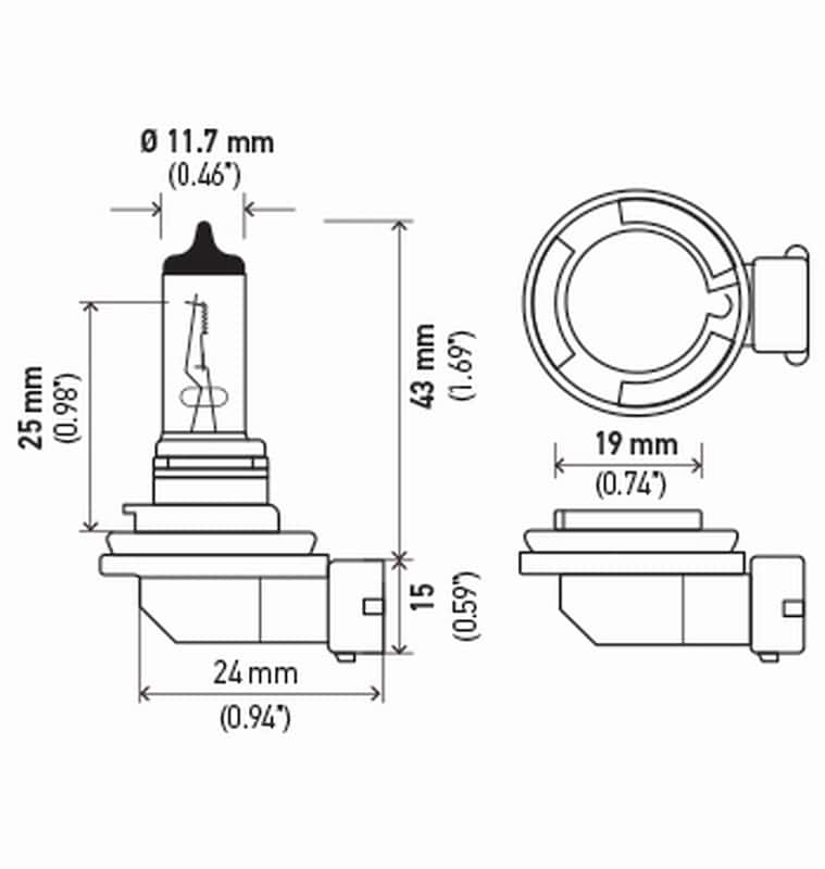 Hella — Hella Bulb H8 12V 35W Pgj191 T4 (2)
H8TB Halogen Bulb - view 8