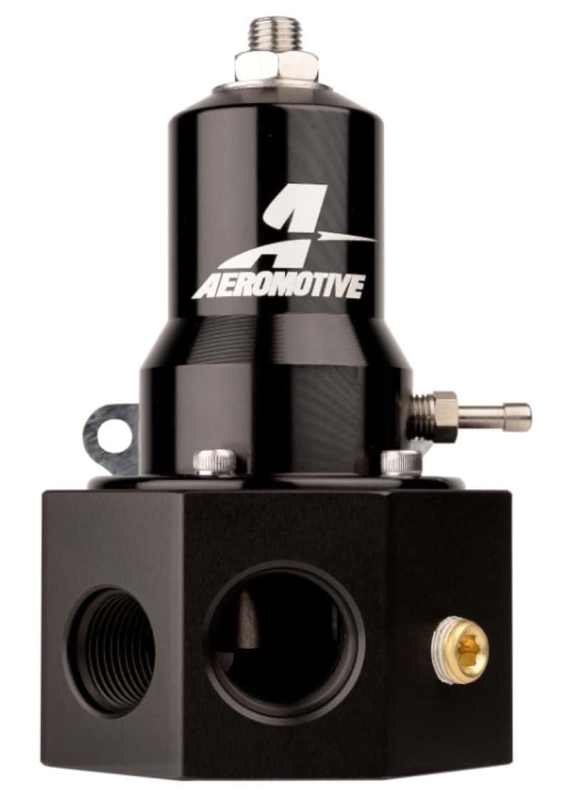 Aeromotive — Aeromotive Adjustable Fuel Pressure Regulator 30-120PSI .313 Valve -3x -8 / 1x -10 Inlet -10 Return
Fuel Regulator
Regulator - view 2