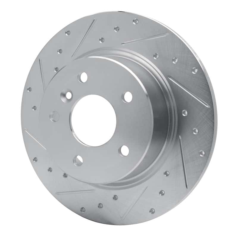 R1 Concepts — R1 94-04 Land Rover Range Rover Rear Left Drilled & Slotted Silver Brake Rotor
R1 Brake Rotor Drill - view 2