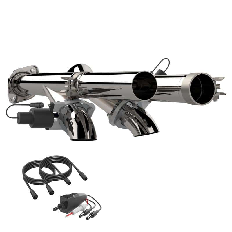 QTP — 2017-2020 Ford F-150 Raptor QTP Aggressor Cutout Pipes - view 4