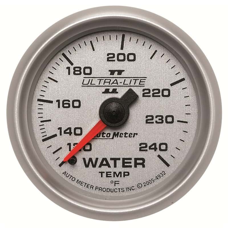 AutoMeter — Autometer Ultra-Lite II 52mm 120-240 Deg F Mechanical Water Temp Gauge
2-1/16" WATER TEMP, - view 12