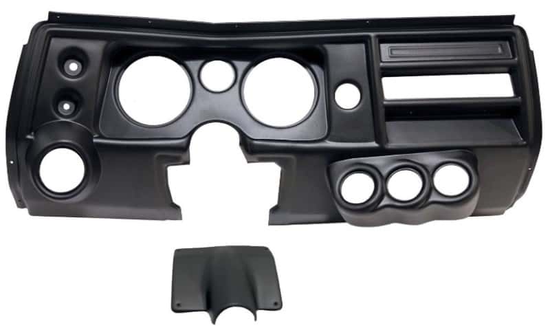 AutoMeter — Autometer 1968 Chevrolet Chevelle W/ Vent Direct Fit Gauge Panel 5in x2 / 2-1/16in x4 - view 2
