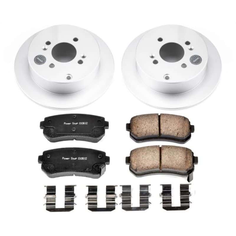 PowerStop — Power Stop 06-07 Hyundai Accent Rear Z17 Evolution Geomet Coated Brake Kit - view 1