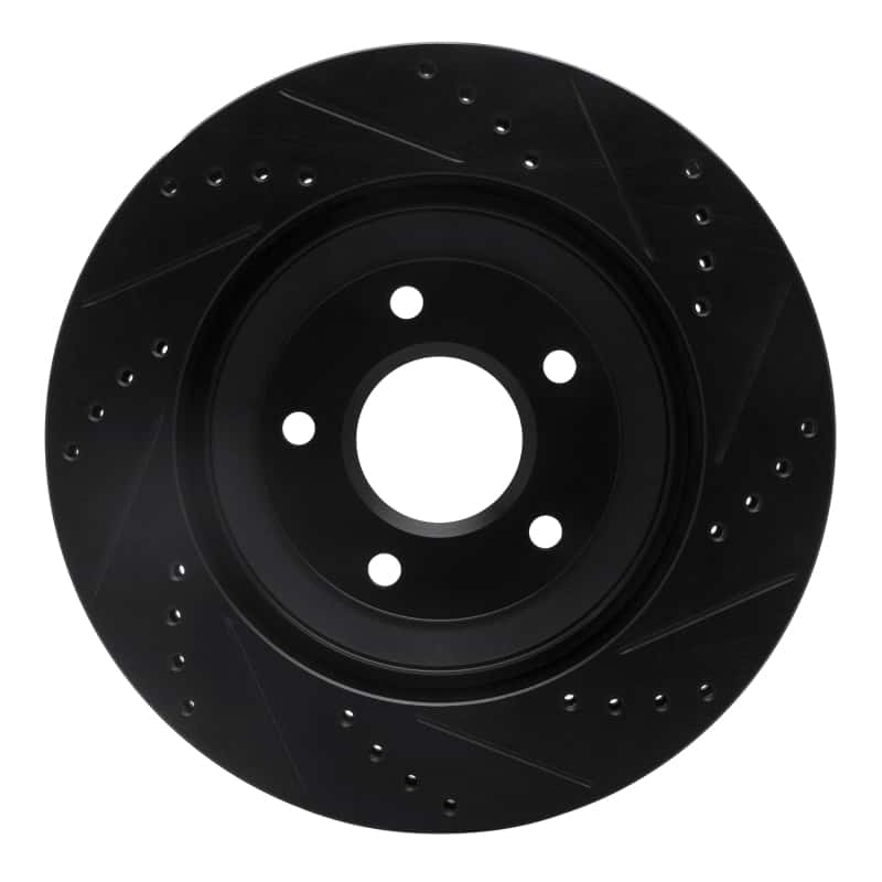 R1 Concepts — R1 97-09 Cadillac XLR Right Front Drilled & Slotted Black Brake Rotor
R1 Brake Rotor Drill - view 5