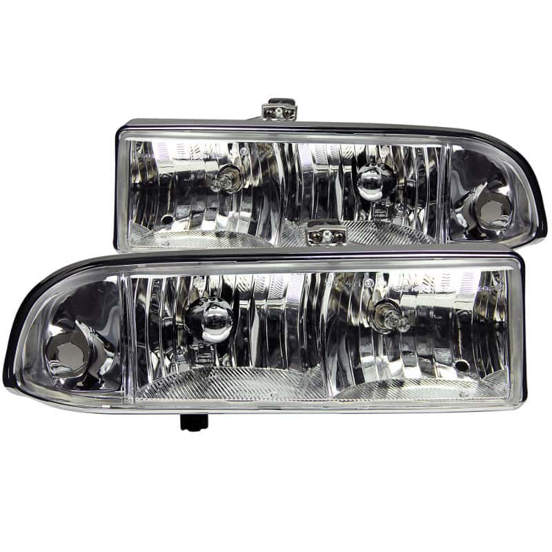 ANZO — ANZO 1998-2005 Chevrolet S-10 Crystal Headlights Chrome
Head Light Set
HdLtSet - view 2