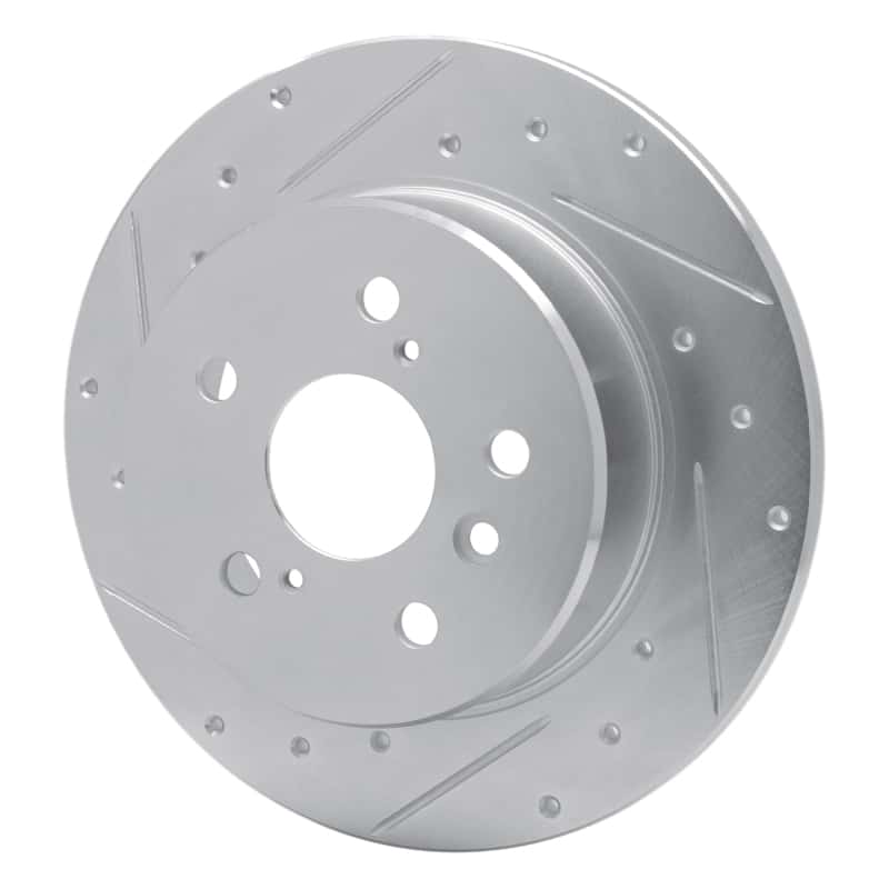 R1 Concepts — R1 00-04 Toyota Avalon Rear Left Drilled & Slotted Silver Brake Rotor
R1 Brake Rotor Drill - view 2