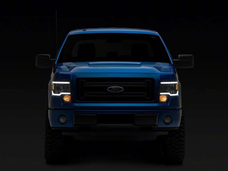Raxiom — Raxiom 09-14 Ford F-150 Axial Series Headlights w/ LED Bar- Blk Housing (Clear Lens)
Headlights - view 7
