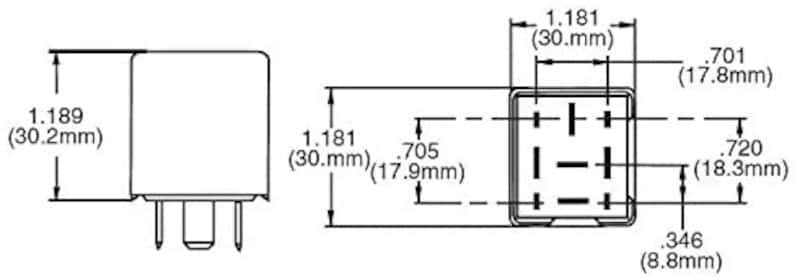 Hella — Hella Relay Metal Bkt 280 Relay 0
Relay Connector - view 6