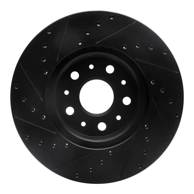 R1 Concepts — R1 14-20 Cadillac CT6 Front Right Drilled & Slotted Black Brake Rotor
R1 Brake Rotor Drill - view 5