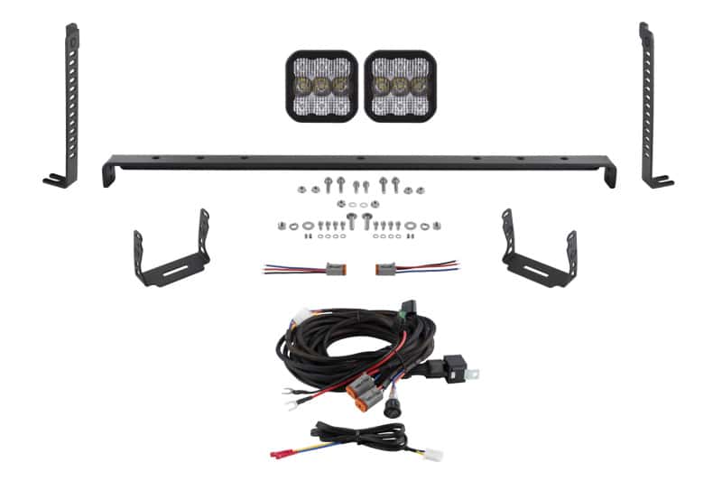 Diode Dynamics — Diode Dynamics 14-23 Toyota 4Runner SS5 Stealth Grille LED 2-Pod Kit - Pro White Combo - view 1