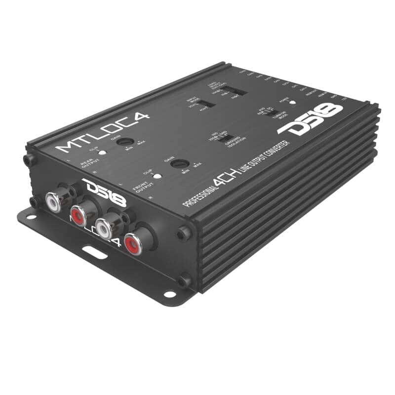 DS18 — DS18 4-Chnl Speaker Emulator Remote Out Level Matching Controls LED Clip Indicator Hi/Low Converters - view 1