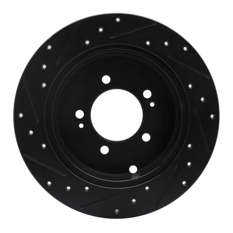 R1 Concepts — R1 07-15 Mitsubishi Lancer Rear Right Drilled & Slotted Black Brake Rotor
R1 Brake Rotor Drill - view 5