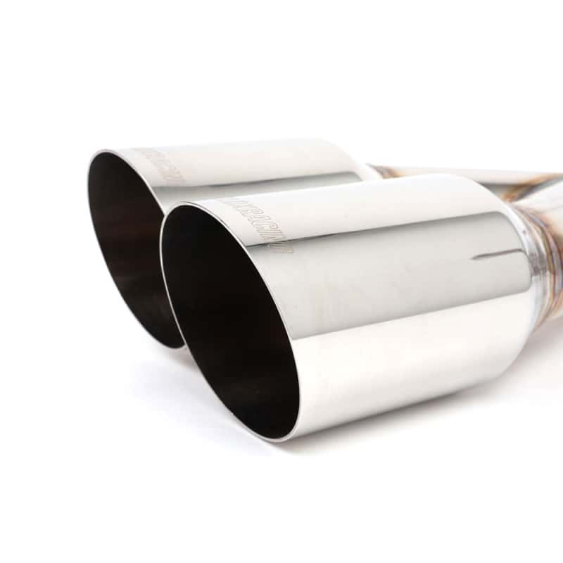 BLOX Racing — BLOX Racing 2022+ WRX Muffler Delete / Axle Back Single Wall 4in - Polished Tips - view 3