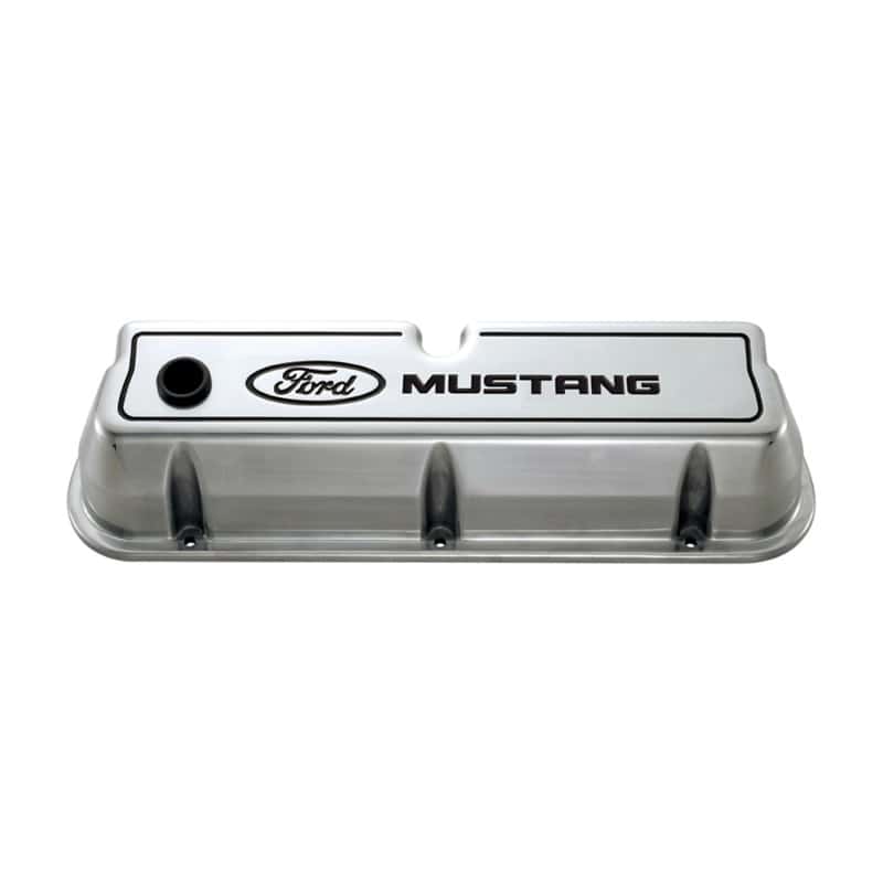 Ford Racing — Ford Racing Ford 289/302/351W Die-Cast Valve Covers - Polished w/Black Logo
Valve Cover Set - view 1
