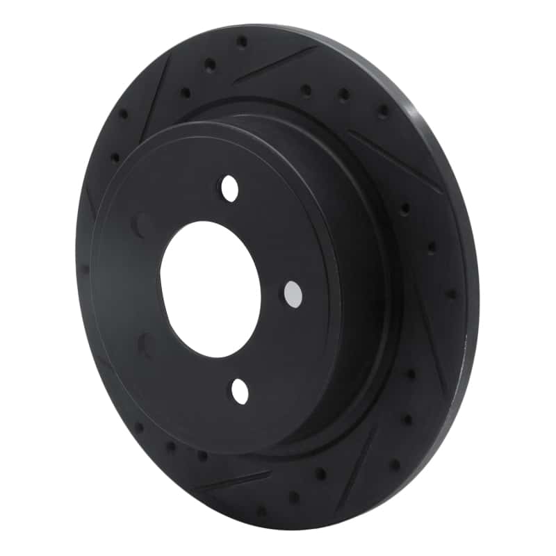 R1 Concepts — R1 04-08 Chrysler Pacifica Rear Left Drilled & Slotted Black Brake Rotor
R1 Brake Rotor Drill - view 2