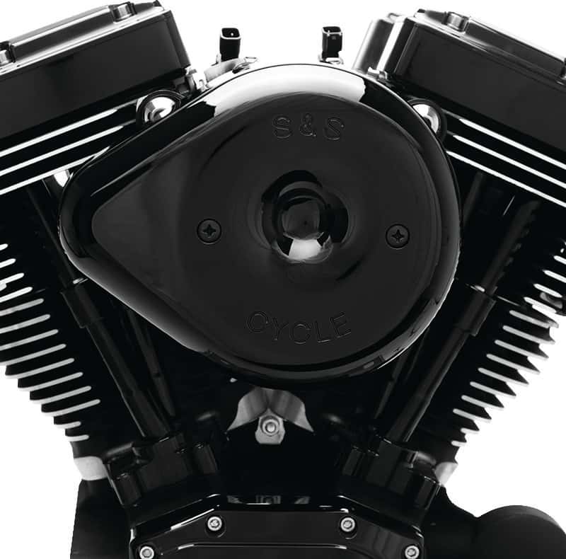S&S Cycle — S&S Cycle 2007+ XL Sportster Models w/ Stock EFI Stealth Air Cleaner Kit w/ Black Teardrop Cover - view 2