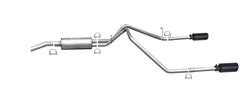 Gibson — Gibson 11-18 Ram 1500 Big Horn 5.7L 2.25in Cat-Back Dual Split Exhaust - Black Elite
Truck/Suv - view 1
