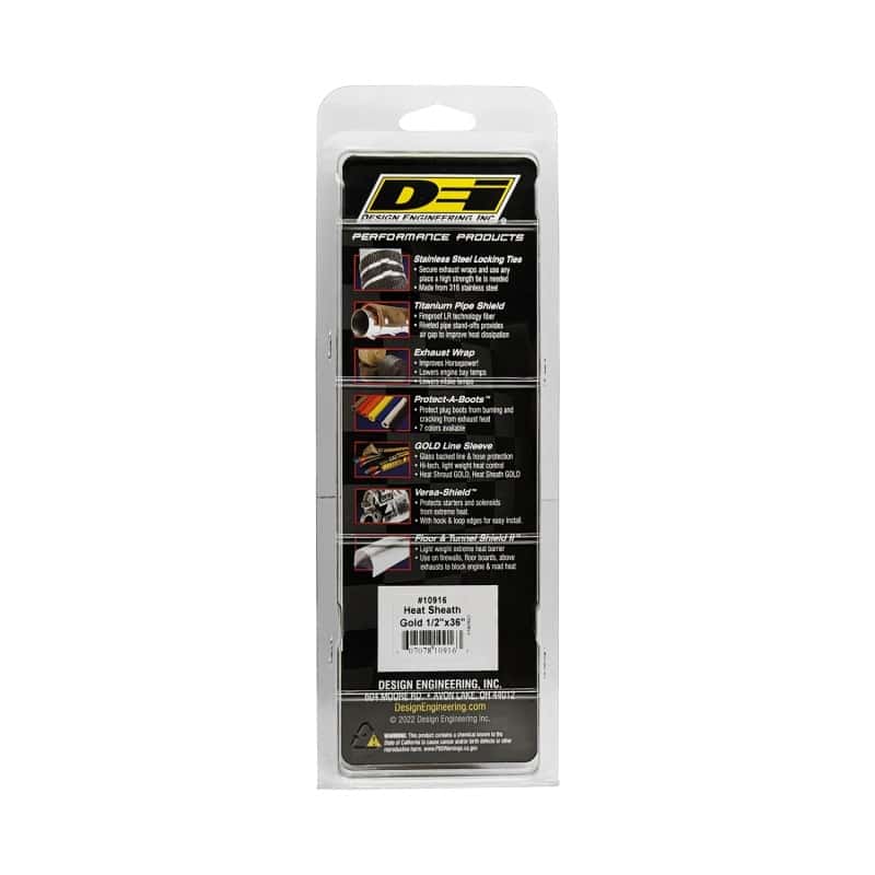 DEI — DEI Heat Sheath GOLD 1/2in x 36in
Heat Shield Sleeve - view 3