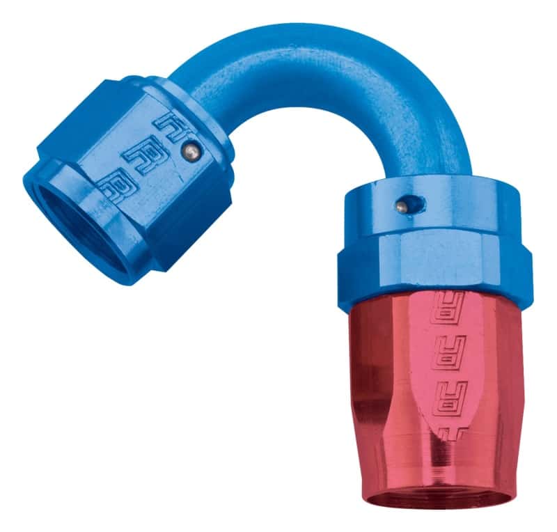 Russell — Russell Performance -8 AN Red/Blue 120 Degree Full Flow Swivel Hose End (With 3/4in Radius)
Hose Fitting - view 1
