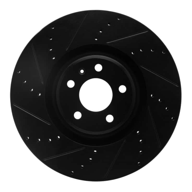 R1 Concepts — R1 12-18 Audi A7 Quattro Front Left Drilled & Slotted Black Brake Rotor
R1 Brake Rotor Drill - view 1