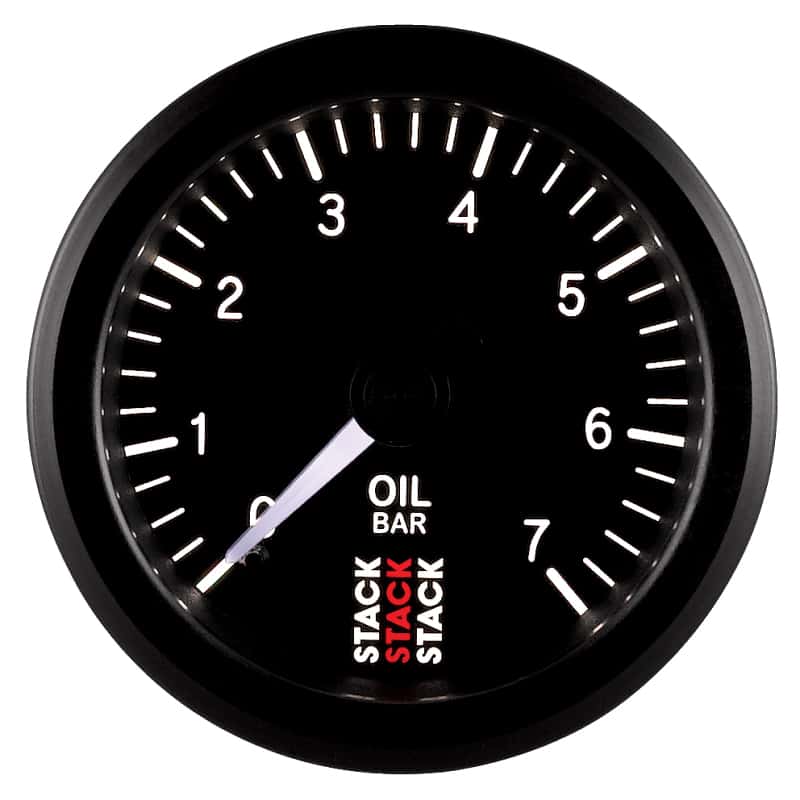 AutoMeter — Autometer Stack Instruments 52mm 0-7 BAR M10 (M) Mechanical Oil Pressure Gauge - Black
Ga OilP Mech Bk 7Bar - view 4