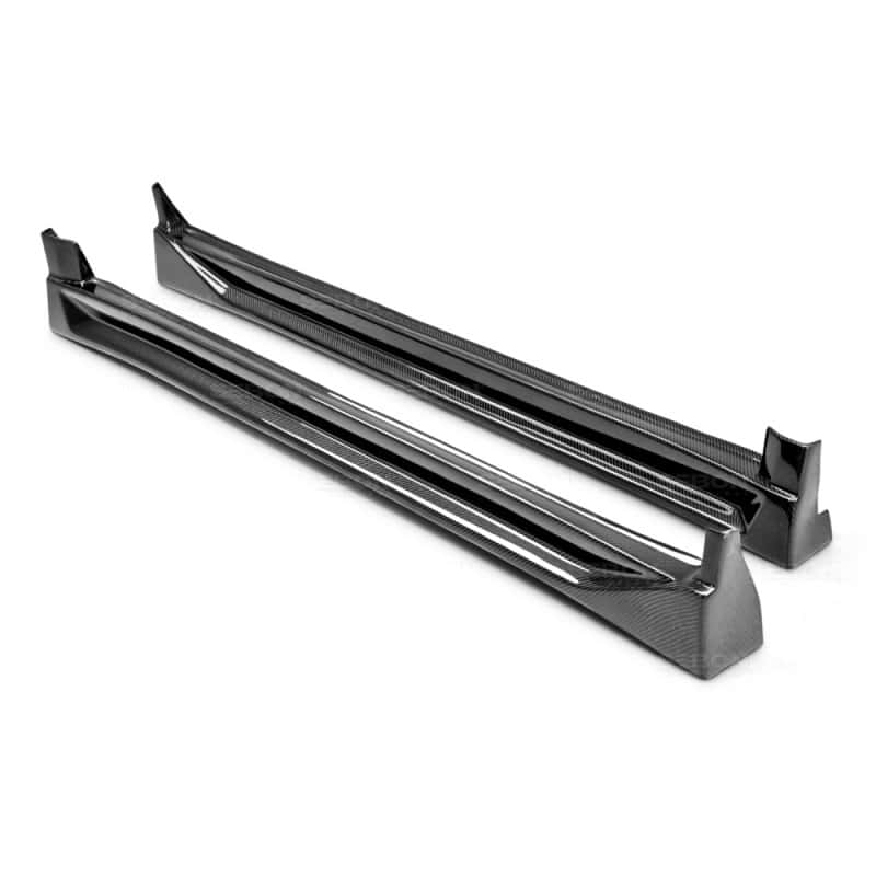 Seibon — Seibon 04-05 Subaru WRX CW Carbon Fiber Side Skirts - view 1