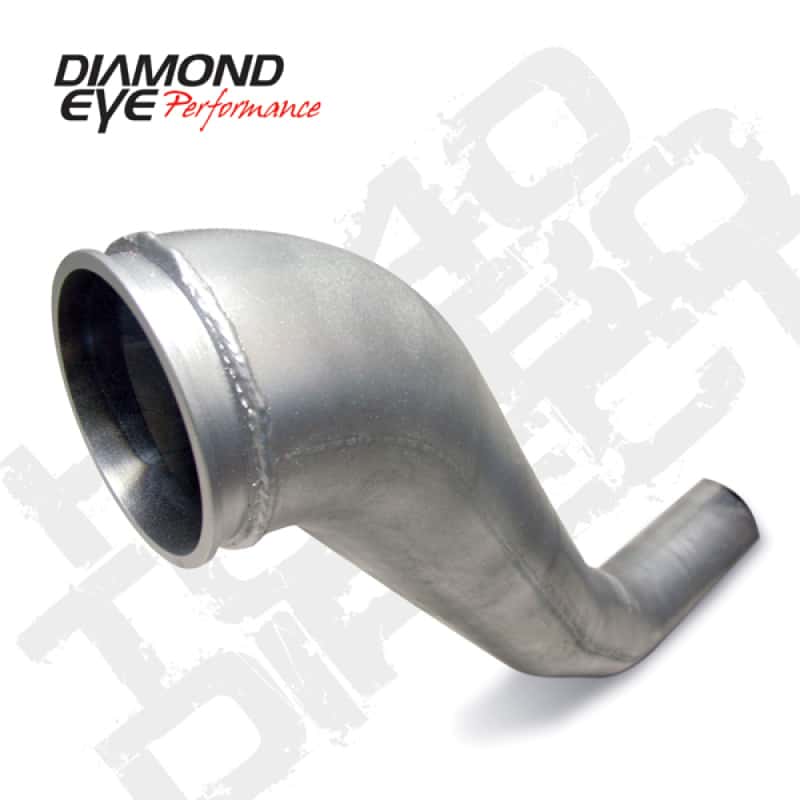 Diamond Eye Performance — Diamond Eye Downpipe 4in TB Single HX40 TURBO-DIRECT FLANGE AL DODGE 5.9L 2500/3500 94-02
HX40DP; 4in.; AL: DD - view 2