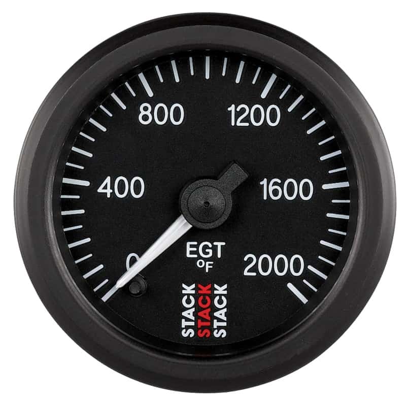 AutoMeter — Autometer Stack 52mm 0-2000 Deg F Pro Stepper Motor Exhaust Gas Temp Gauge - Black
Ga EGT Stpr B - view 1