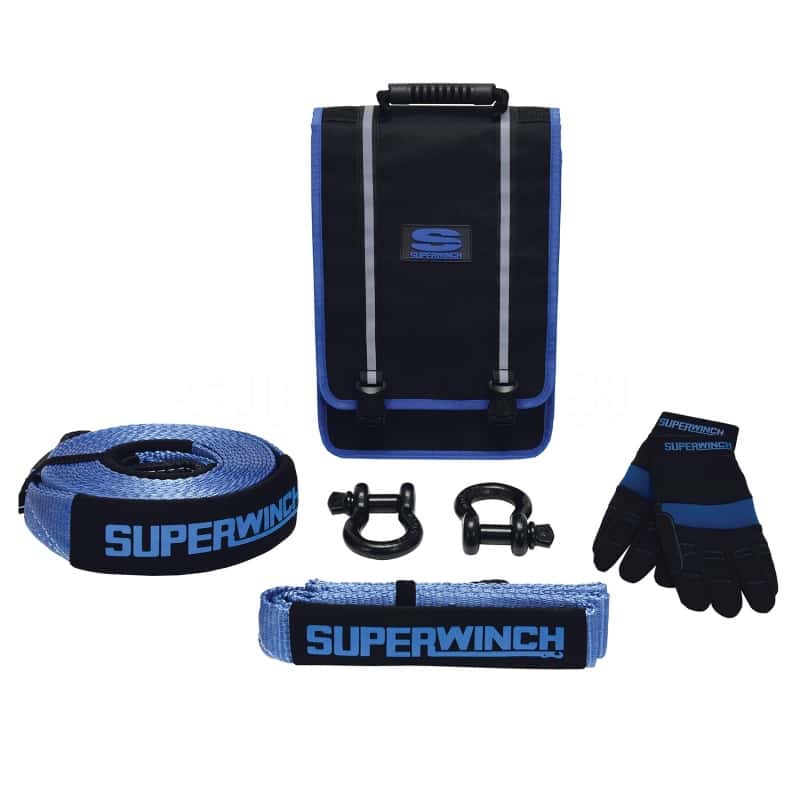 Superwinch — Superwinch Getaway Recovery Kit (Incl. Bow Shackles/Tree Trunk Protec/Recovery Strap/Gloves/Bag) - view 7