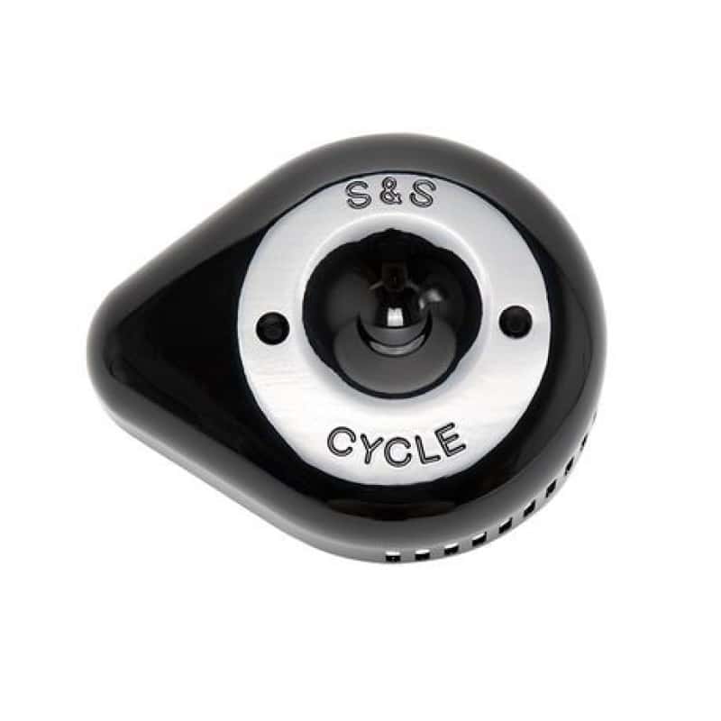 S&S Cycle — S&S Cycle Stealth Slasher Teardrop Air Cleaner Cover - Gloss Black - view 1