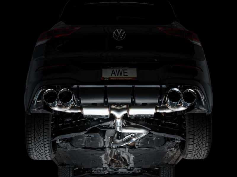 AWE Tuning — AWE MK8 Volkswagen Golf R 3in Touring Edition Quad Exhaust - Chrome Silver Tips
Touring Catback - view 13