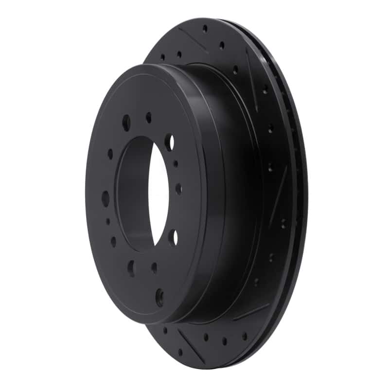 R1 Concepts — R1 07-22 Lexus LX570 Rear Right Drilled & Slotted Black Brake Rotor
R1 Brake Rotor Drill - view 2